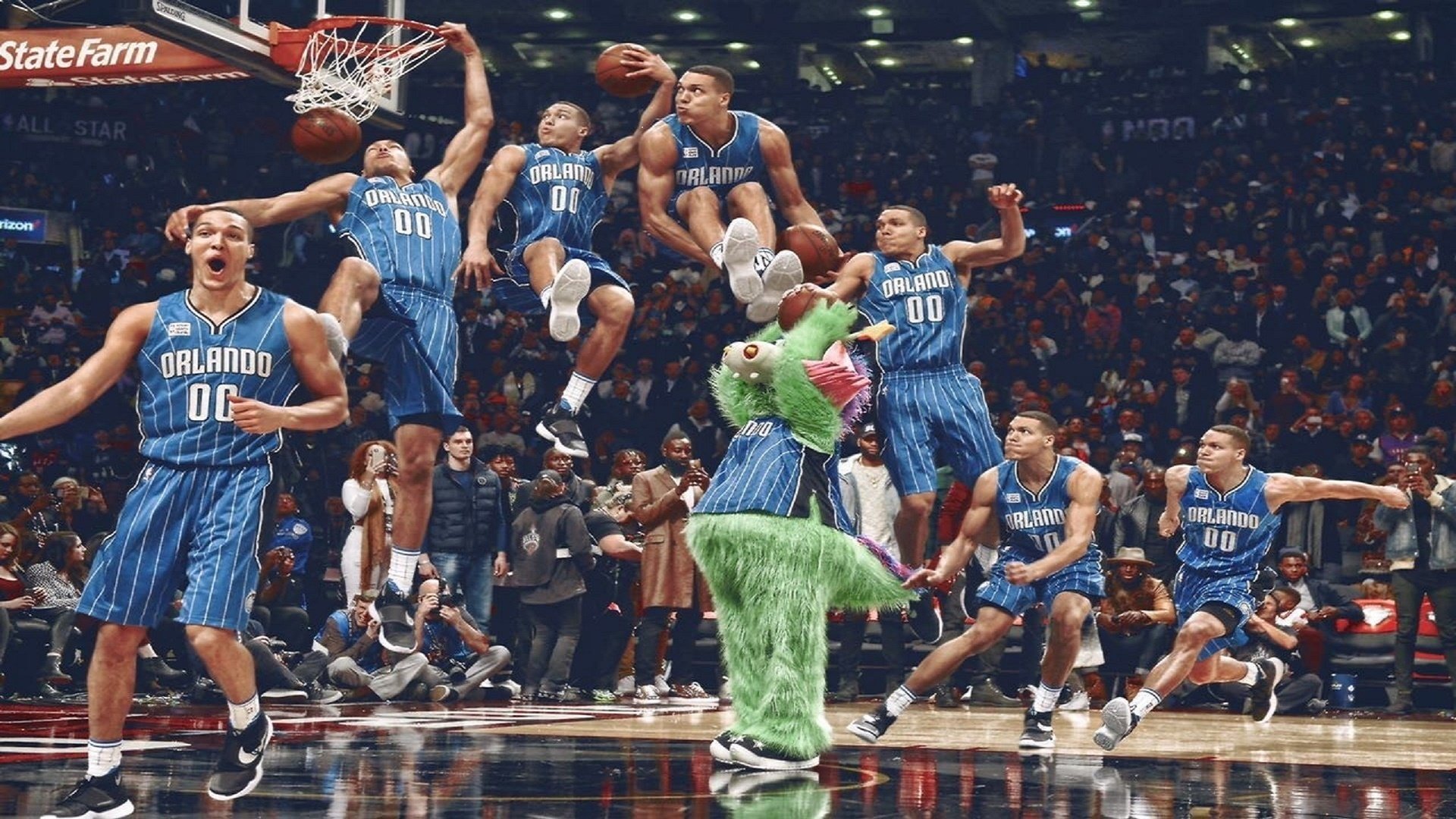 篮球明星赛精彩瞬间